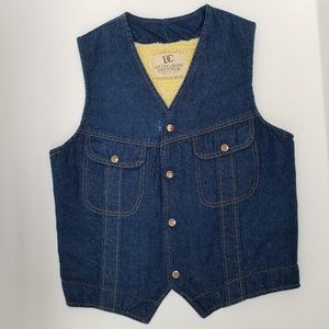 Vintage Dee Cee | Denim Faux Sherpa Snap  - M